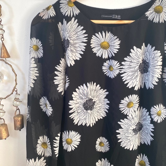 Black floral dress 🖤🌼 - Picture 2 of 4